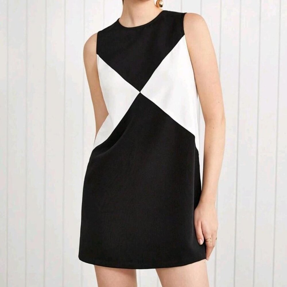 Monochrome Mini Dress